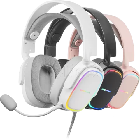 Photo de Casque Gamer filaire Mars Gaming MHAX RGB (Blanc)