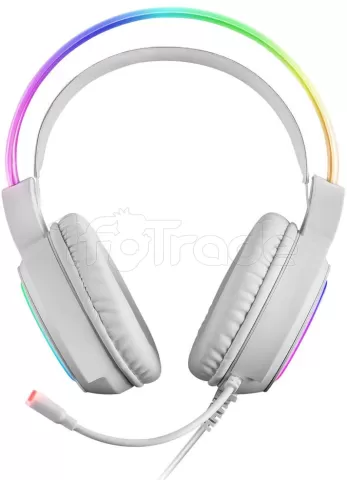 Photo de Casque Gamer filaire Mars Gaming MHRGB RGB (Blanc)