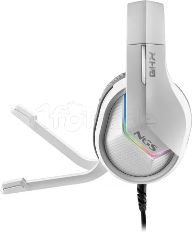 Photo de Casque Gamer filaire NGS GHX-515 RGB (Blanc/Gris)