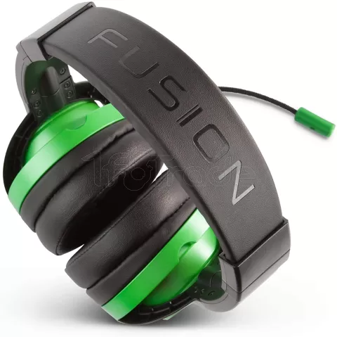 Photo de Casque Gamer filaire PowerA Fusion Emeraude (Noir/Vert)