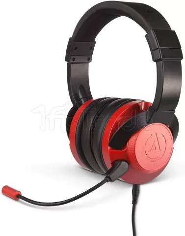 Photo de Casque Gamer filaire PowerA Fusion Rubis (Noir/Rouge)