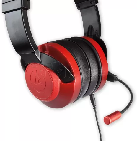 Photo de Casque Gamer filaire PowerA Fusion Rubis (Noir/Rouge)