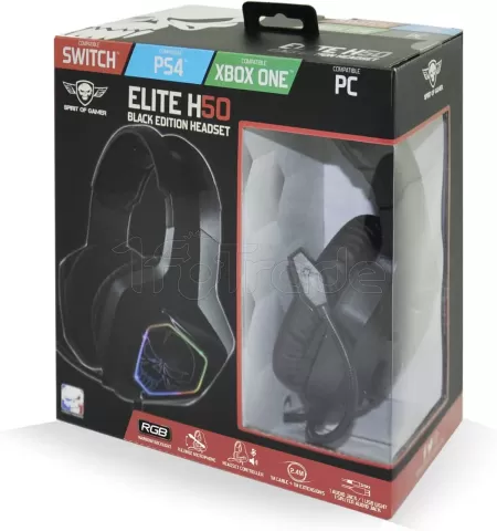 Photo de Casque Gamer filaire Spirit of Gamer Elite-H50 (Noir)