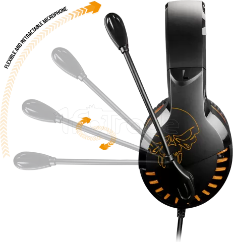 Photo de Casque Gamer filaire Spirit of Gamer Pro H3 (Noir/Orange)