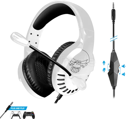 Photo de Casque Gamer filaire Spirit of Gamer Pro H3 PlayStation Edition (Noir/Blanc)