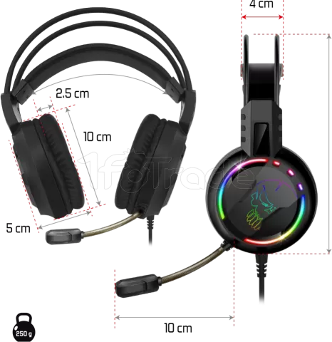 Photo de Casque Gamer filaire Spirit of Gamer Pro H7 RGB (Noir)