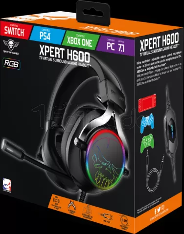 Photo de Casque Gamer filaire Spirit of Gamer Xpert H600 (Noir)