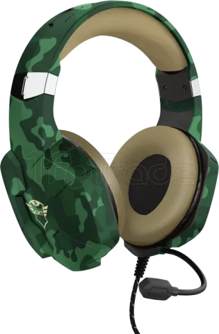 Photo de Casque Gamer filaire Trust GXT 323 Carus (Motif Camouflage Vert)