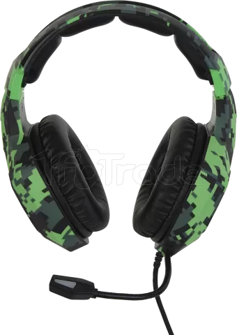 Photo de Casque Gamer filaire Verbatim SureFire Skirmish RGB (Vert)