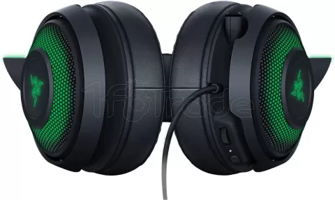 Photo de Casque Gamer Razer Kraken Kitty (Noir/Vert)