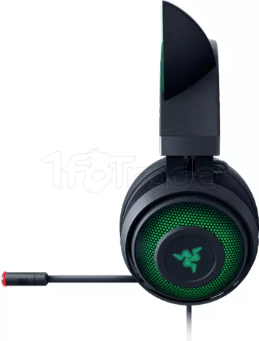 Photo de Casque Gamer Razer Kraken Kitty (Noir/Vert)