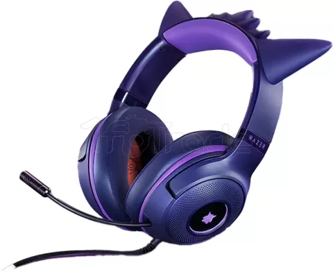 Photo de Casque Gamer Razer Kraken Kitty V2 Pokemon Gengar (Violet)