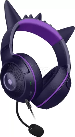 Photo de Casque Gamer Razer Kraken Kitty V2 Pokemon Gengar (Violet)
