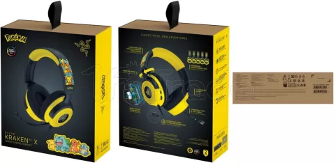 Photo de Casque Gamer Razer Kraken V4 X Pokemon Kanto Starters (Jaune)