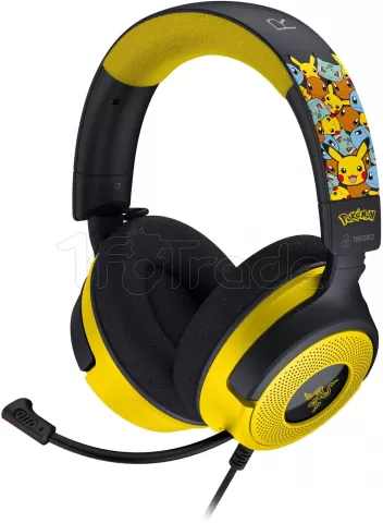Photo de Casque Gamer Razer Kraken V4 X Pokemon Kanto Starters (Jaune)
