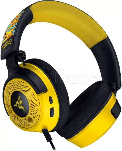 Photo de Casque Gamer Razer Kraken V4 X Pokemon Kanto Starters (Jaune)