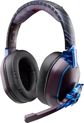 Photo de Casque Gamer sans fil Bluetooth Lexip Tsume Naruto Shippuden Madara Destruction (Violet)