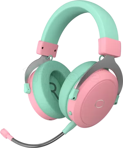 Photo de Casque Gamer sans fil Cooler Master CH351 (Rose/Vert)