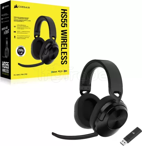 Photo de Casque Gamer sans fil Corsair HS55 (Noir)