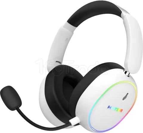 Photo de Casque Gamer sans fil Hator Phoenix 2 (Blanc)
