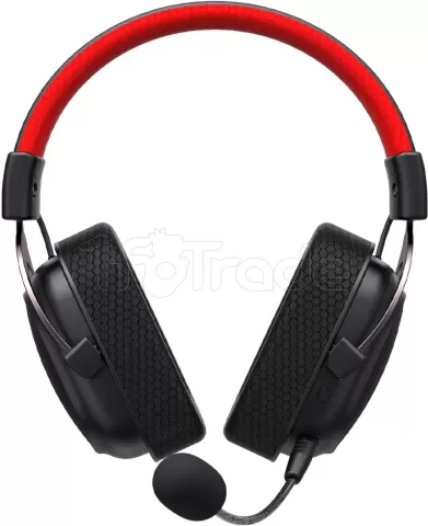 Photo de Casque Gamer sans fil Havit Fuxi H2002BG (Noir/Rouge)