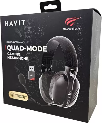 Photo de Casque Gamer sans fil Havit Fuxi H3 (Noir)