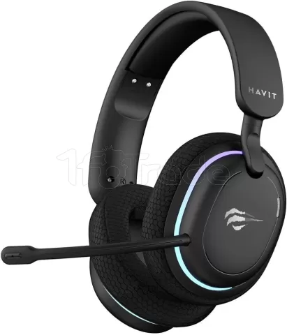 Photo de Casque Gamer sans fil Havit Fuxi H7 RGB (Noir)