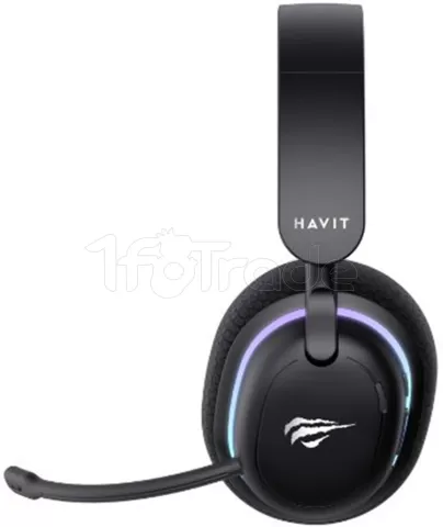Photo de Casque Gamer sans fil Havit Fuxi H7 RGB (Noir)