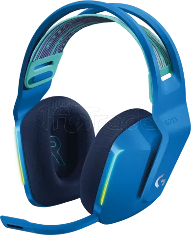 Photo de Casque Gamer sans fil Logitech G733 Lightspeed RGB (Bleu)