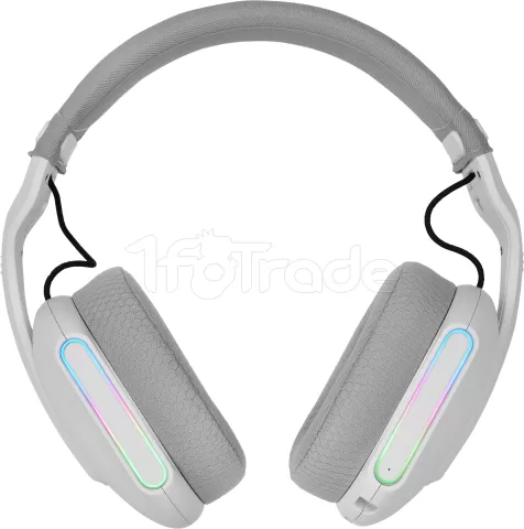 Photo de Casque Gamer sans fil Mars Gaming MHW-Pro RGB (Blanc)