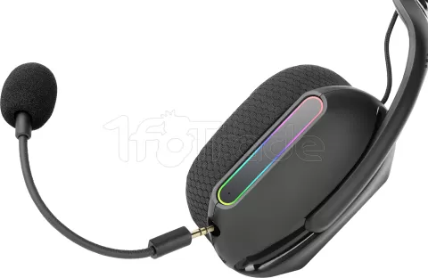 Photo de Casque Gamer sans fil Mars Gaming MHW-Pro RGB (Noir)