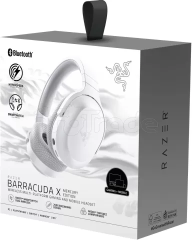 Photo de Casque Gamer sans fil Razer Barracuda X (Blanc)