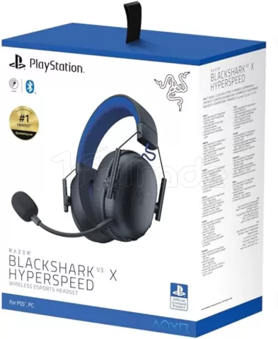Photo de Casque Gamer sans fil Razer BlackShark V3 X HyperSpeed PlayStation (Noir)