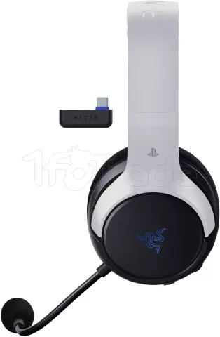 Photo de Casque Gamer sans fil Razer Kaira HyperSpeed (Blanc/Noir)