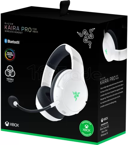 Photo de Casque Gamer sans fil Razer Kaira Pro (Blanc/Noir)