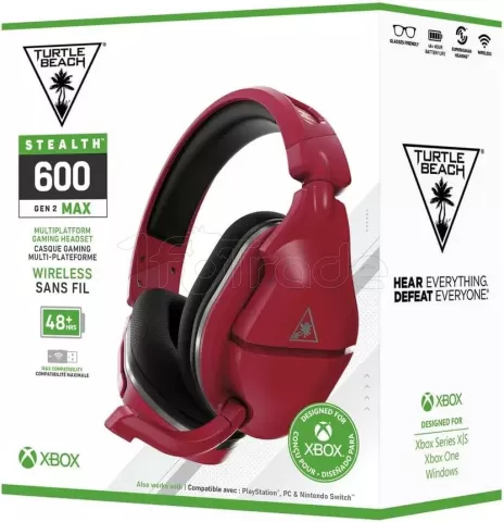 Photo de Casque Gamer sans fil Turtle Beach Stealth 600 Gen2 Max (Rouge)