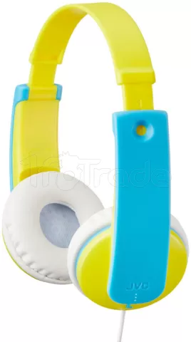 Photo de Casque JVC HA-KD7 (Jaune/Bleu)