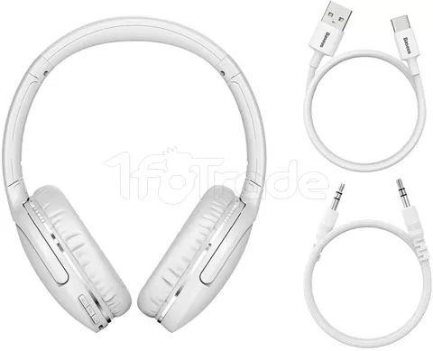 Photo de Casque Micro Bluetooth Baseus Encok D02 Pro (Blanc)