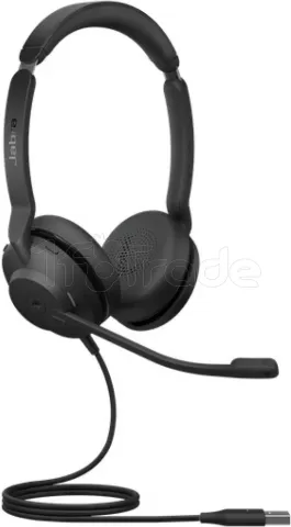 Casque Micro Jabra Evolve2 30 Stereo Microsoft Skype (Noir) pour  professionnel, 1fotrade Grossiste informatique