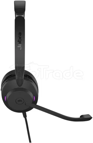 Photo de Casque Micro Jabra Evolve2 30 Stereo Microsoft Skype (Noir)