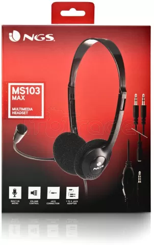 Photo de Casque Micro NGS MS-103 Max (Noir)