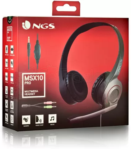 Photo de Casque Micro NGS MSX 10 Pro (Noir)