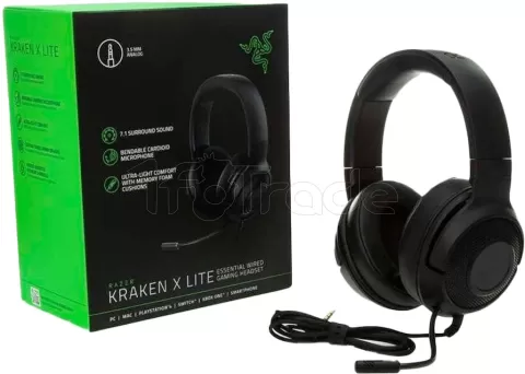 Photo de Casque Micro Razer Kraken X Lite 7.1 (Noir)