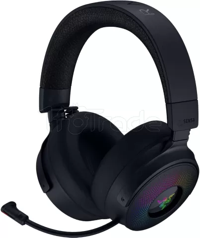Photo de Casque Micro sans fil Razer Kraken V4 Pro RGB (Noir)