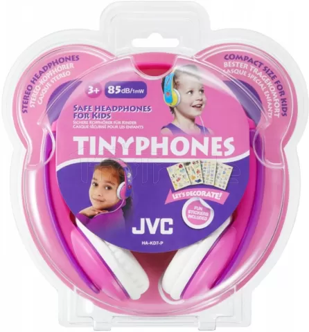 Photo de Casque pour enfants JVC HA-KD7PE (Rose/Violet)