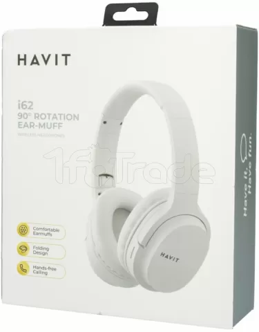 Photo de Casque sans fil Bluetooth Havit I62 (Blanc)
