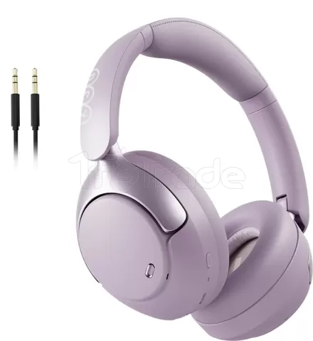 Photo de Casque sans fil QCY H3 Pro (Violet/Transparent)