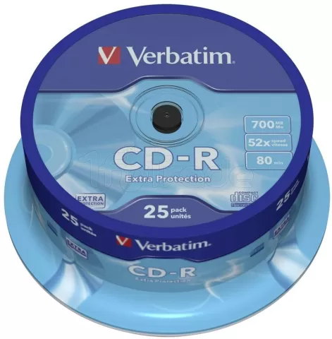 Photo de CD Verbatim 700 Mo 52X ( spindle de 25 )