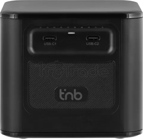 Photo de Chargeur de bureau T'nB Cube - 2x USB-A et 6x USB-C 380W (Noir)