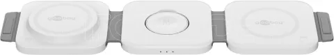 Photo de Chargeur sans fil 3en1 Goobay 15W (Blanc)